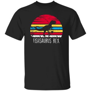 Fishing Dinosaur Shirt, Vintage Fishsaurus Rex Shirt