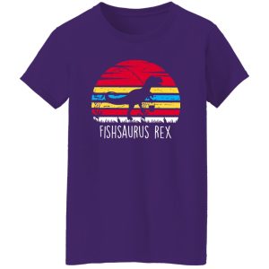 Fishing Dinosaur Shirt, Vintage Fishsaurus Rex Shirt