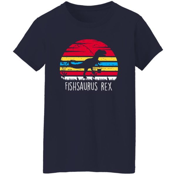 Fishing Dinosaur Shirt, Vintage Fishsaurus Rex Shirt