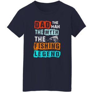 Fishing Dad Shirt, Dad The Man The Myth The Fishing Legend Shirt