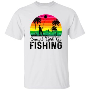 Smart Girl Go Fishing Vintage Shirt