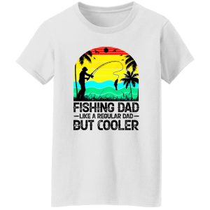 Vintage Fishing Dad Like A Regular Dad But Cooler Shirt