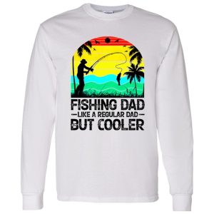 Vintage Fishing Dad Like A Regular Dad But Cooler Shirt