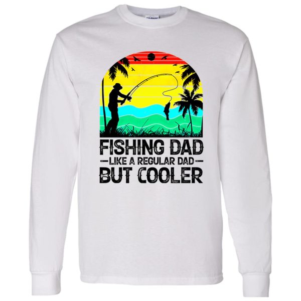 Vintage Fishing Dad Like A Regular Dad But Cooler Shirt