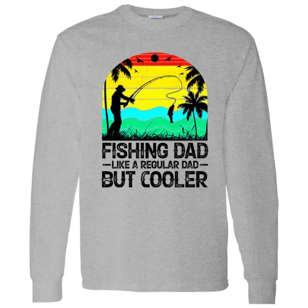 Vintage Fishing Dad Like A Regular Dad But Cooler Shirt