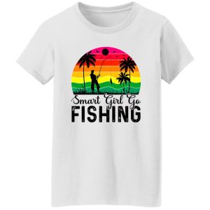 Smart Girl Go Fishing Vintage Shirt