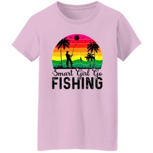 Smart Girl Go Fishing Vintage Shirt