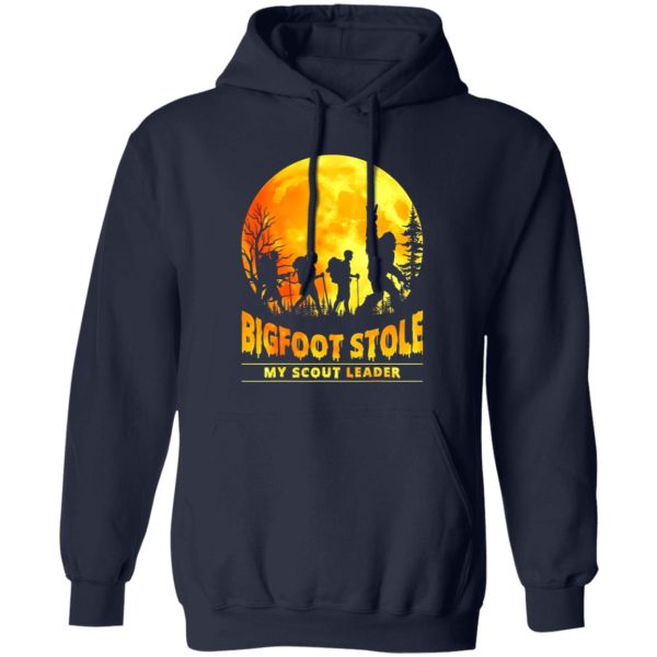 Bigfoot Stole My Scout Leader Blood Moon And Forest For Hiking Lover Shirt