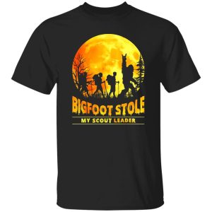 Bigfoot Stole My Scout Leader Blood Moon And Forest For Hiking Lover Shirt