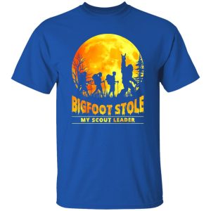 Bigfoot Stole My Scout Leader Blood Moon And Forest For Hiking Lover Shirt