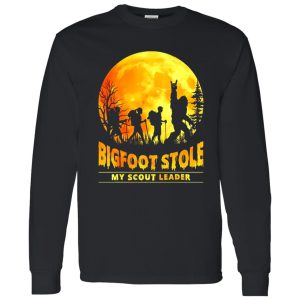 Bigfoot Stole My Scout Leader Blood Moon And Forest For Hiking Lover Shirt