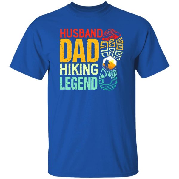 Hiker Husband Dad Hiking Legend Vintage Funny Outdoor Activities Shirt