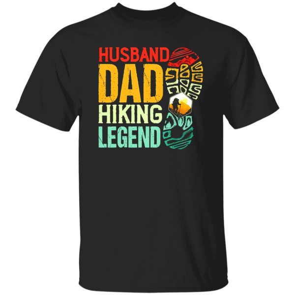 Hiker Husband Dad Hiking Legend Vintage Funny Outdoor Activities Shirt