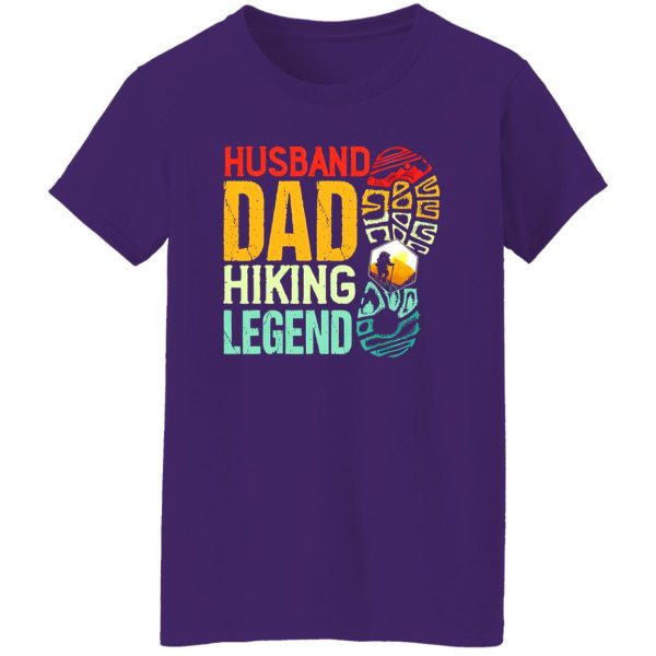 Hiker Husband Dad Hiking Legend Vintage Funny Outdoor Activities Shirt