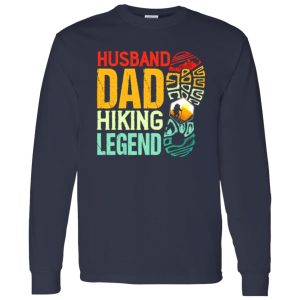 Hiker Husband Dad Hiking Legend Vintage Funny Outdoor Activities Shirt