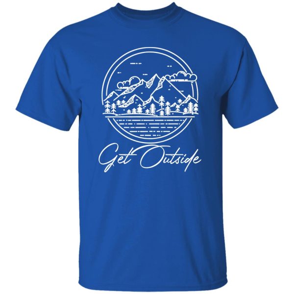 Get Outside Mountain Nature for Camping Hiking Lover Shirt