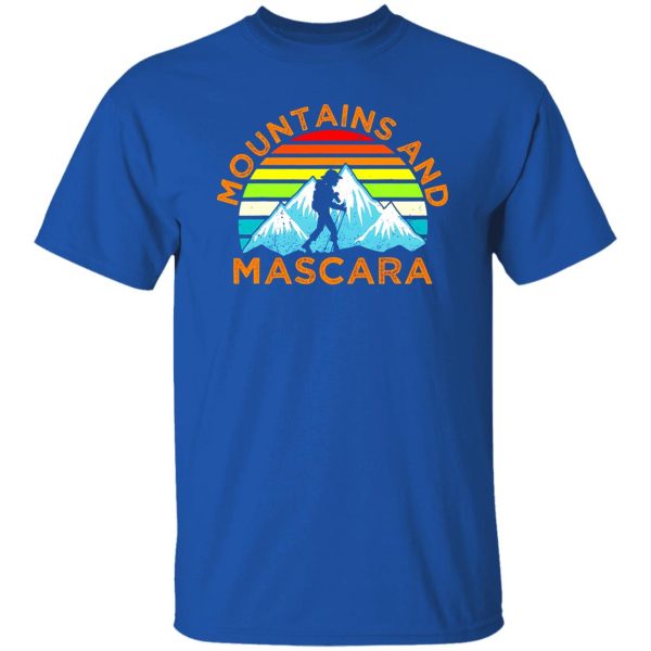 Mountains And Mascara Vintage Hiking Girl Shirt