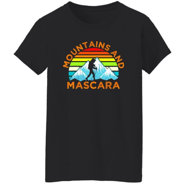 Mountains And Mascara Vintage Hiking Girl Shirt