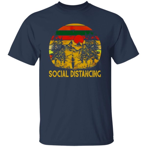 Mountain Hiking Social Distancing Vintage Shirt