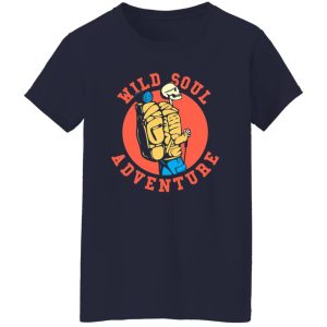 Wild Soul Adventure With Hiking Skeleton Vintage Shirt