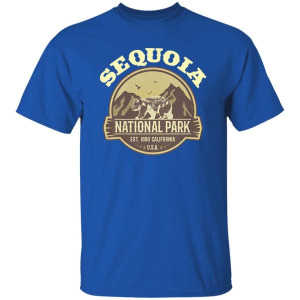 Sequoia National Park California Bear Vintage for Hiking Animal Lovers Shirt