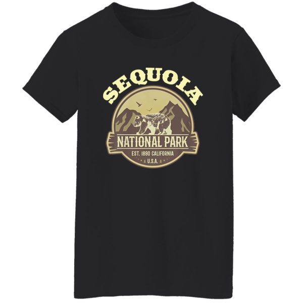 Sequoia National Park California Bear Vintage for Hiking Animal Lovers Shirt