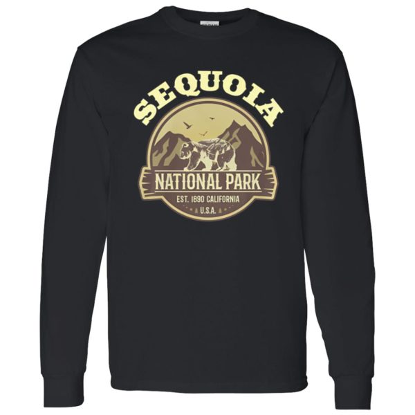 Sequoia National Park California Bear Vintage for Hiking Animal Lovers Shirt