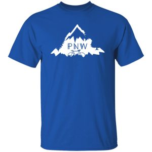 PNW Pacific Northwest Mountain Hiking Tree Bike Shirt