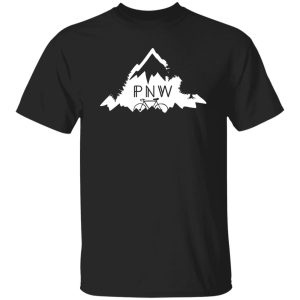 PNW Pacific Northwest Mountain Hiking Tree Bike Shirt