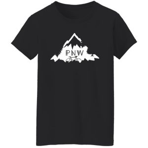 PNW Pacific Northwest Mountain Hiking Tree Bike Shirt