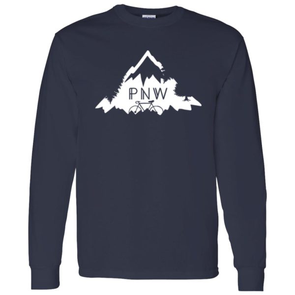 PNW Pacific Northwest Mountain Hiking Tree Bike Shirt