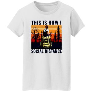 Vintage Hiking The Mountain This Is How I Social Distance Shirt