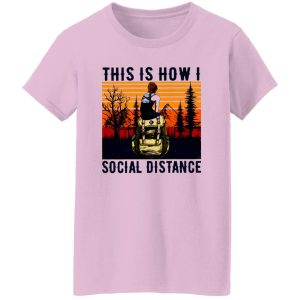 Vintage Hiking The Mountain This Is How I Social Distance Shirt