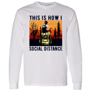 Vintage Hiking The Mountain This Is How I Social Distance Shirt