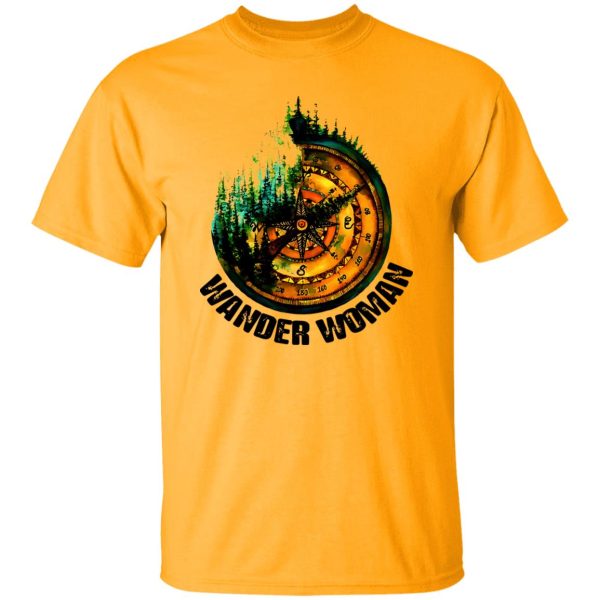 Wander Woman Compass For Hiking Lover Shirt