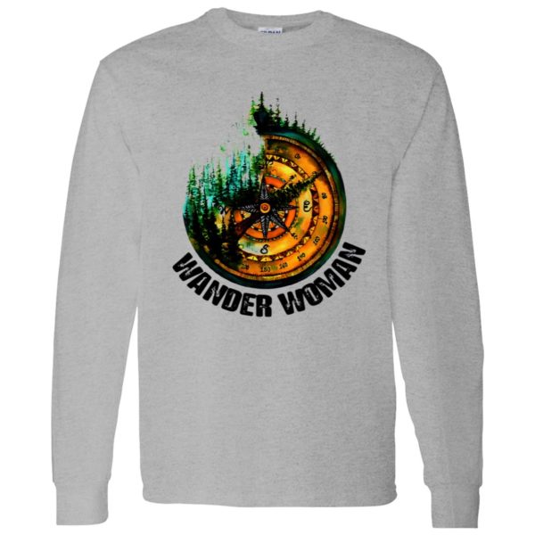 Wander Woman Compass For Hiking Lover Shirt