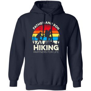 Father and son hiking partners for life, retro hiker dad Shirt