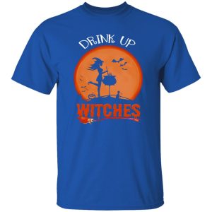 Halloween Drink Up Withches Vintage Wine Lover Gift Shirt