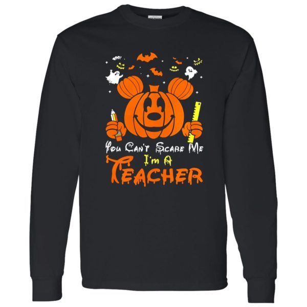 Mickey mouse you can’t scare me I’m a teacher Halloween Shirt