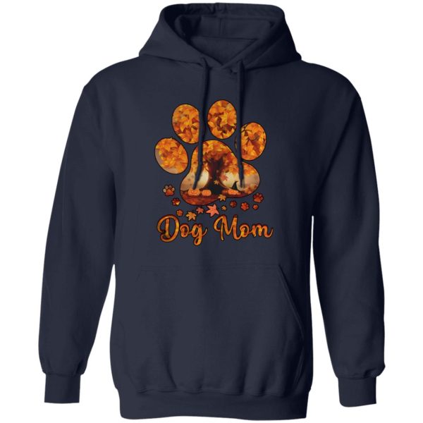 Dog Mom Autumn Leaves Halloween Shirt