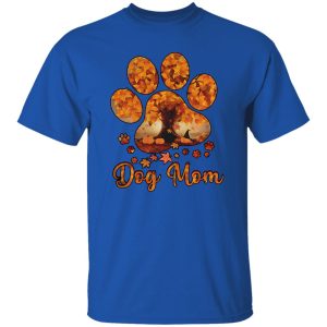 Dog Mom Autumn Leaves Halloween Shirt