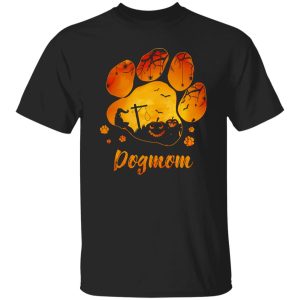 Dog Paw Dog Mom Halloween Shirt