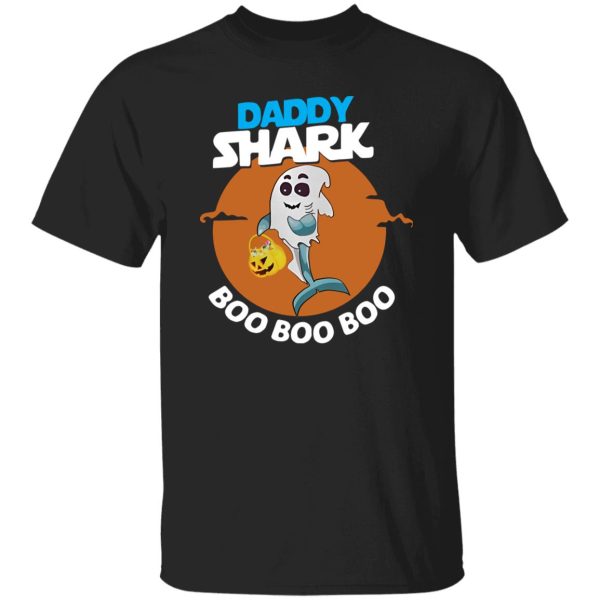 Daddy shark ghost boo boo boo Halloween Shirt