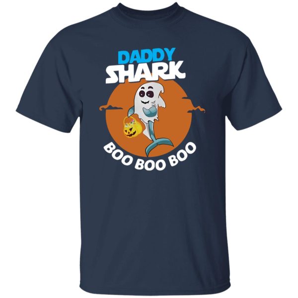 Daddy shark ghost boo boo boo Halloween Shirt