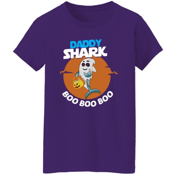 Daddy shark ghost boo boo boo Halloween Shirt