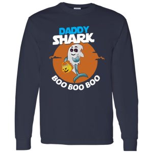 Daddy shark ghost boo boo boo Halloween Shirt