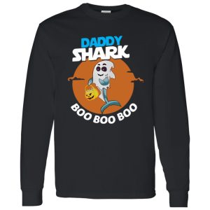 Daddy shark ghost boo boo boo Halloween Shirt