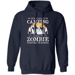 Funny Zombie Survival Training Camping Halloween Costume Gift Shirt