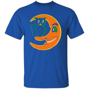 Halloween Beistle Cat on the Moon Horror Gift Shirt