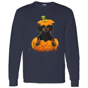 Dachshund Pumpkin Halloween For Men Woman Shirt